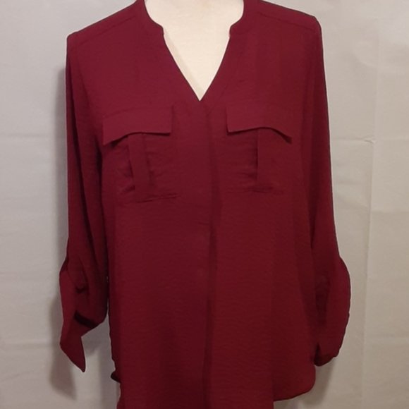NWT a.n.a. ~ Plus Size 5X ~ Button Front Shirt - Picture 1 of 5
